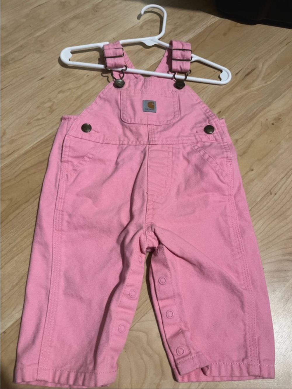 Carhartt Pink Toddler Girls Overalls Romper
